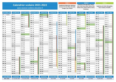Vacances Scolaires 2022 2023 Calendrier Scolaire Officiel Et Jours