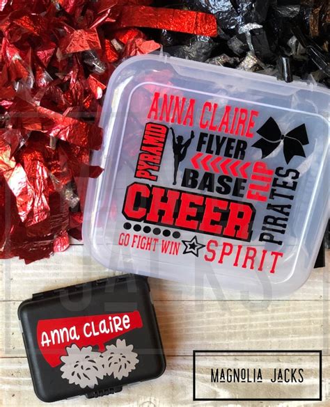 Cheer Gift Set Cheerleader Bow Box Team Gift Cheerleader Etsy