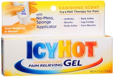 Icy Hot Pain Relieving Gel 250 Oz Pack Of 2