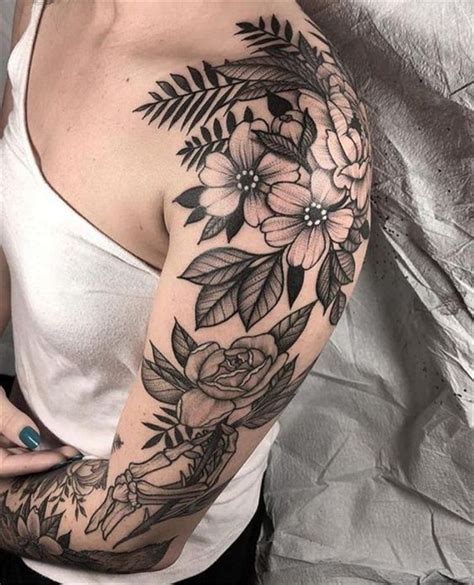 40 Exclusive And Stunning Arm Floral Sleeve Tattoo Designs For Your Inspiration Page 25 Of 40