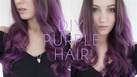 Because this crimson color is inevitably going to leave you sooner than others, bodt explains that it might take a few attempts to. Purple Hair Dye Tutorial - How to Dye your Hair at Home ...