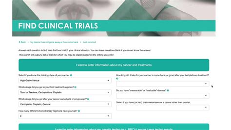 clinical trial finder tutorial youtube
