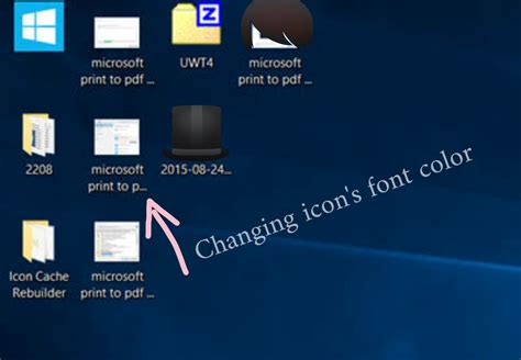 How To Change Desktop Icon Font Color In Windows 10 All Things How Zohal