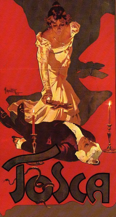 Adolfo Hohenstein Tosca Poster Late 19th Century Art Nouveau