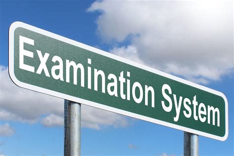 Examination System Free Of Charge Creative Commons Green Highway Sign