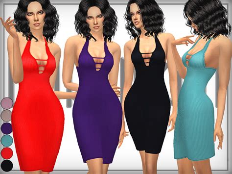 Ribbed Bodycon Dress The Sims 4 Catalog