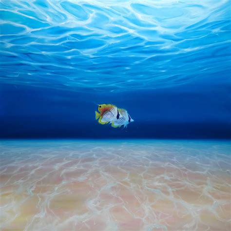 Free Under The Sea A Large Underwater Seascape With Fish Painting By