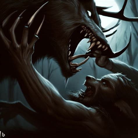 The Epic Battle Between The Werewolf And The Wendigo