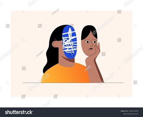 Anxiety Disorder Concept Disorder Women Who Stock Vector Royalty Free