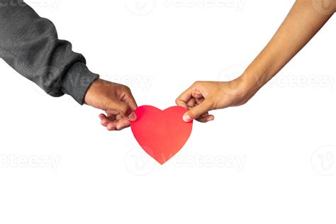 Two Hands Holding Heart Couple Holding Red Love Shape 18921424 Png