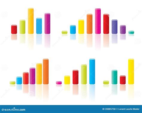 Colourful Graph Concepts Stock Illustration Illustration Of