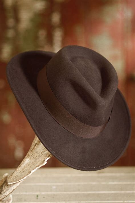 Indiana Jones Crushable Wool Fedora Hat Hats For Men Wool Fedora Hat Wool Fedora