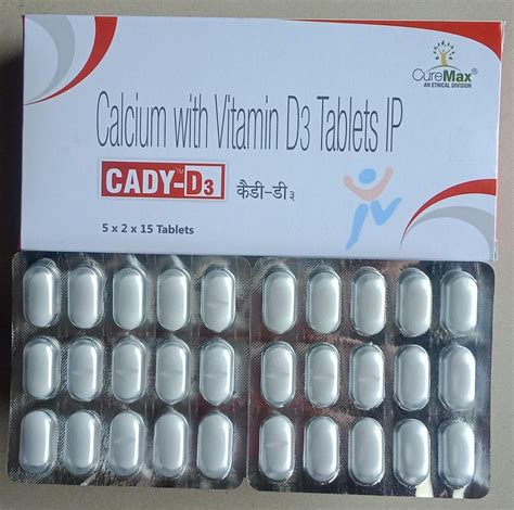 Calcium Carbonate 1250 Mg Eq To Elemental Calcium 500 Mg And Vitamin D3 200 Iu Tablet