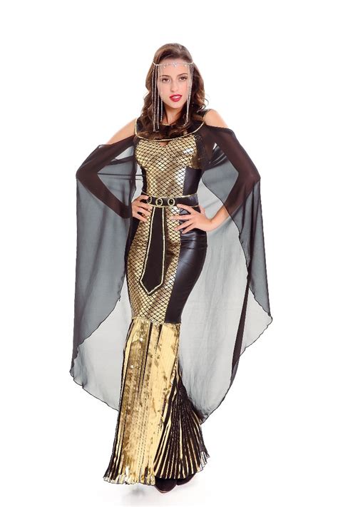 Adult Women Deluex Egyptian Queen Cleopatra Goddess Costume In Holidays