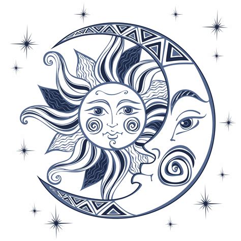 Zodiac Sun Icon Astrology Horoscope With Signs Vector Image