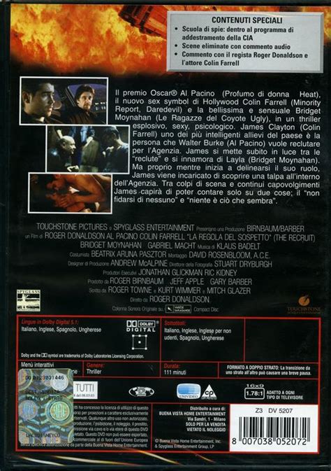 La Regola Del Sospetto Dvd Film Di Roger Donaldson Giallo Ibs