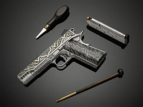 Cabot Guns Celebrates 10 Years Of Luxury Pistols Made From Meteorites And Damascus Steel Maxim