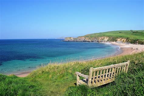 Sunny Day At Thurlestone Beach Photograph By Photo By Andrew Boxall