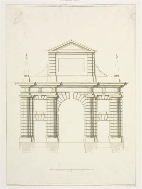 Elevation Of The Triumphal Arch In Campo Marzio Vicenza Unknown