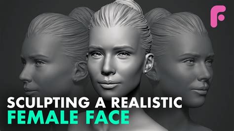 Sculpting A Realistic Female Face In Zbrush Youtube