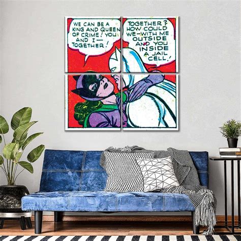 Batman Catwoman Tease Wall Art Is A Beautiful Addition To Any Decor