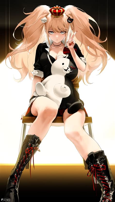 Enoshima Junko And Monokuma Danganronpa And More Drawn By Sowb