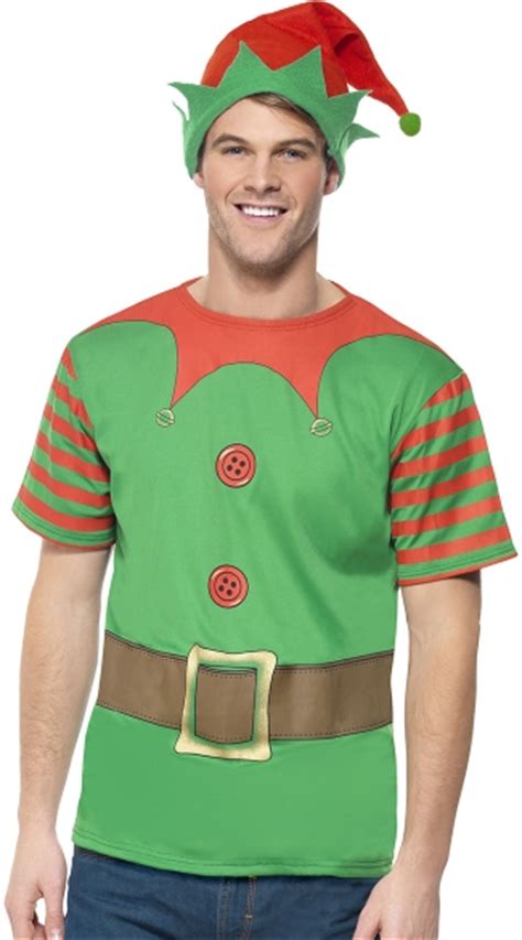 Mens Instant Elf Costume Kit Mens Easy Elf Costume Mens Diy Christmas