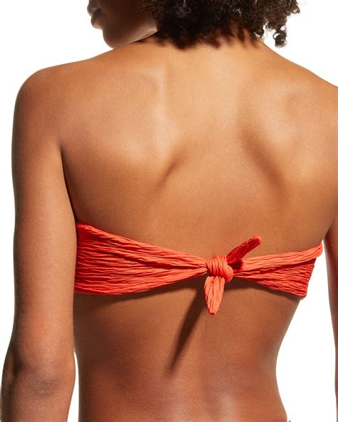 Mara Hoffman Abigail Jacquard Bandeau Bikini Top Neiman Marcus