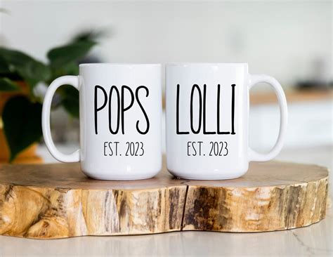 Pops Lolli Grandparents T Personalized Grandparents Pops Etsy