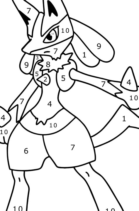 Pokemon Coloring Pages Of Lucario