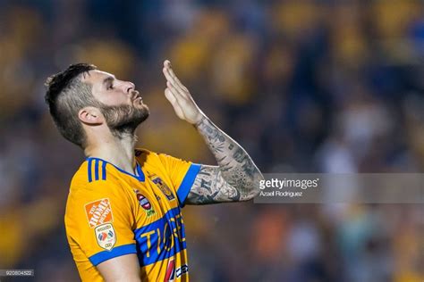 Andre Pierre Gignac Of Tigres Celebrates After Scoring His Team S