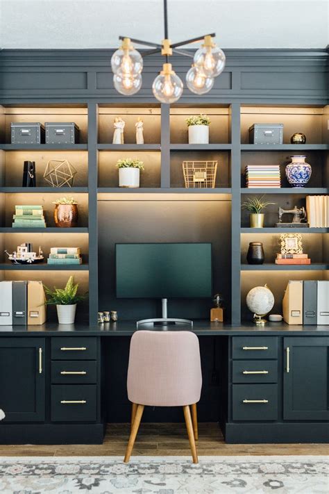 My Gorgeous Diy Office Built Ins Reveal Office Built Ins Home Office