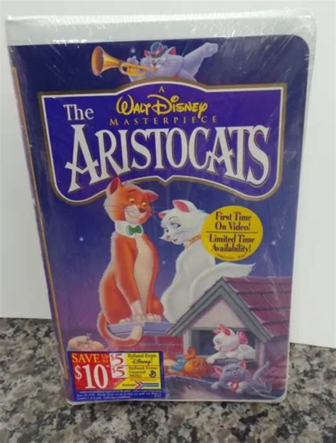 Walt Disney Masterpiece Collection The Aristocats Brand New Sealed Vhs Tape Eur