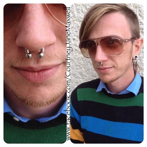 Healed 8g Initial Septum Piercing The Flawless Mirror Finish On The