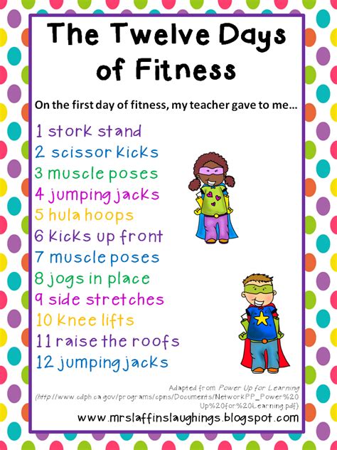 Mrs Laffins Laughings The 12 Days Of Fitness And Looking