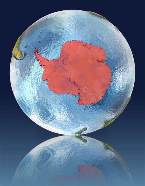 Antarctica On Globe From Space Stock Illustration Illustration Of