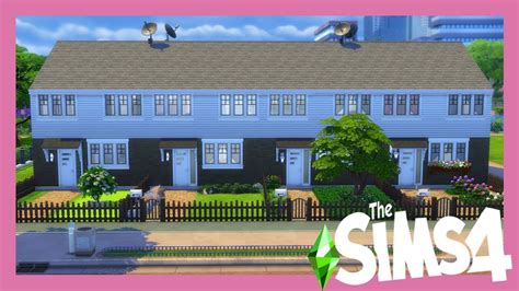 British Terraced Homes The Sims 4 Speed Build Youtube