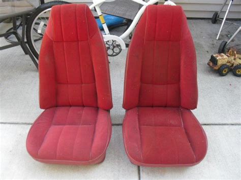 Buy 70 81 Camaro Z28 Firebird Trans Am Red Deluxe Cloth Bucket Seat Set