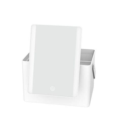Conair X Lighted Storage Mirror In White Bed Bath Beyond In