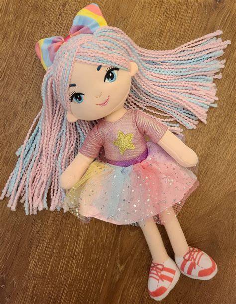 Soft Rag 14 Rainbow Girl Plush Doll Toy Etsy