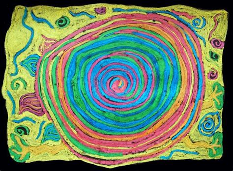Besonders beliebt sind ausmalbilder für kinder. Hundertwasser Spirale | Hundertwasser, Kunst, Kreidekunst