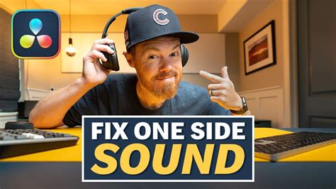Easily Fix Sound Playing Out Left Speaker Or Ear Only Davinci Resolve