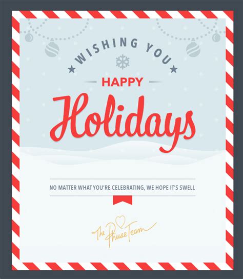 Phuse Team Holidays Beautiful Email Newsletters