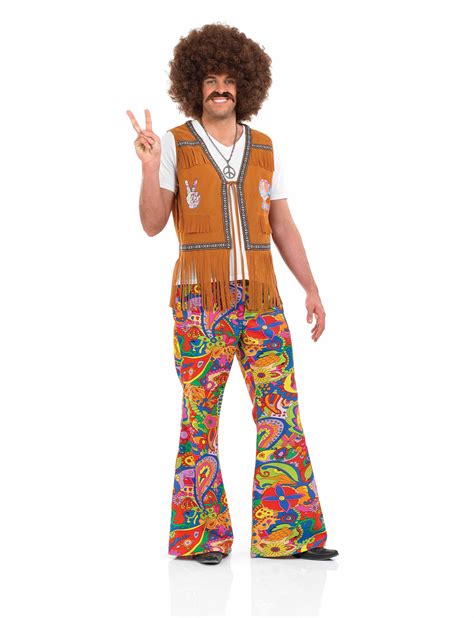 1960s psychedelic mens trousers fancy dress 60s hippy flares costume accessory ebay