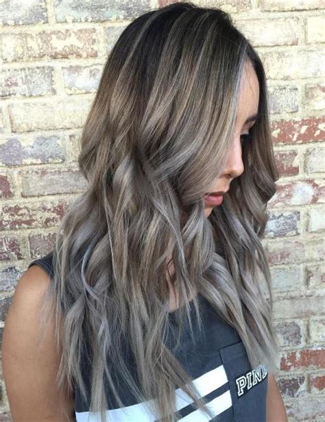 40 Ideas Of Gray And Silver Highlights On Brown Hair