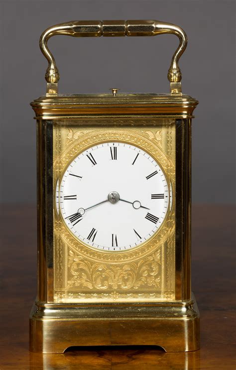 Brass Cased Carriage Clock By Drocourt Olde Time Antique Clocks And