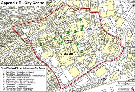 Images And Map Of City Centre Street Trading Pitches Swansea