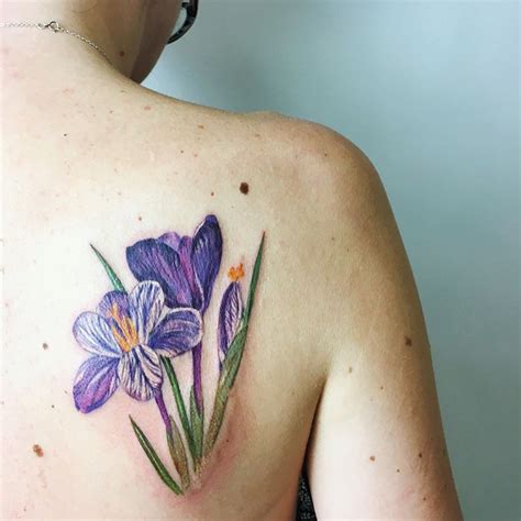Tattoo Artist🌿 On Instagram “crocus Flowers With Nature Stencil 🔮