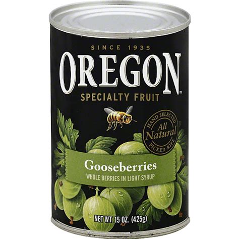 Oregon Fruit Products Gooseberries In Light Syrup 15 Oz Can Canned