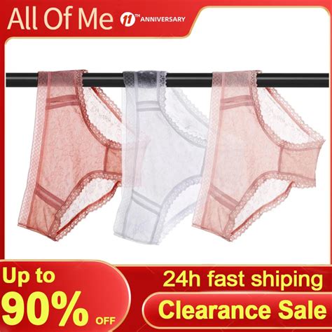 3PCS Set Lot Sexy Panties Lingerie Lace Underpants Women Intimates Mesh